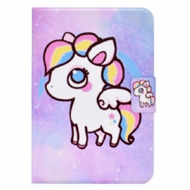 Kožený Kryt Na iPad (2025) Kreslený Jednorožec