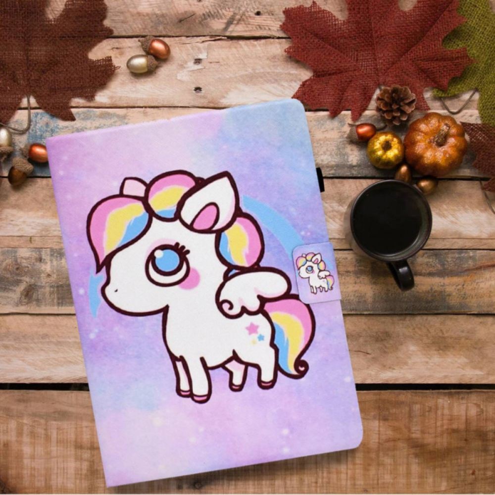 Kožený Kryt Na iPad (2025) Kreslený Jednorožec