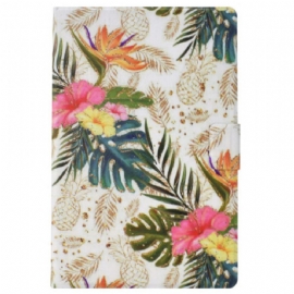 Kožený Kryt Na iPad (2025) Zlatý Ananas