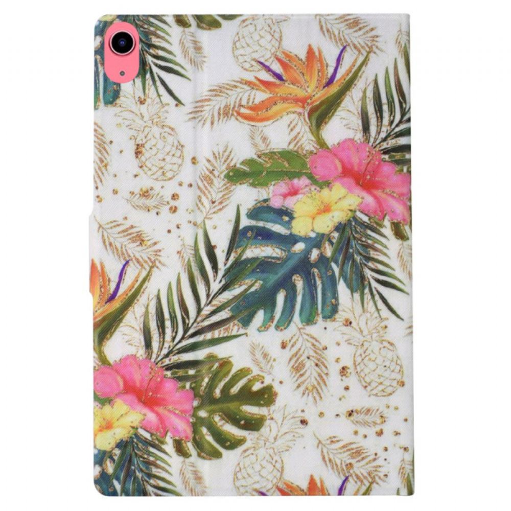 Kožený Kryt Na iPad (2025) Zlatý Ananas