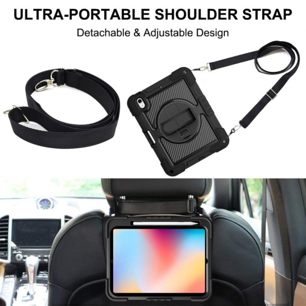 Kryt iPad (2025) Dvoubarevný Stojánek A Ramenní Popruh