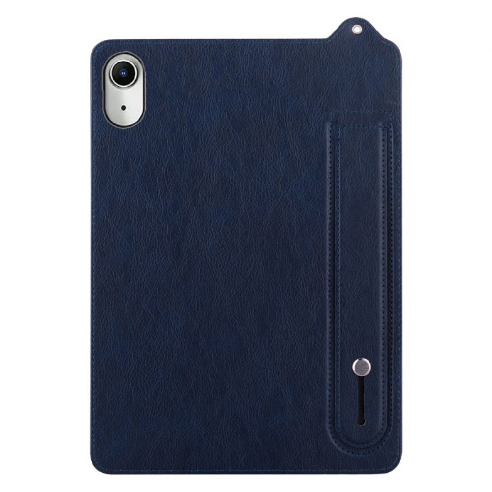 Kryt iPad (2025) Kožený Efekt S Podporou Popruhu