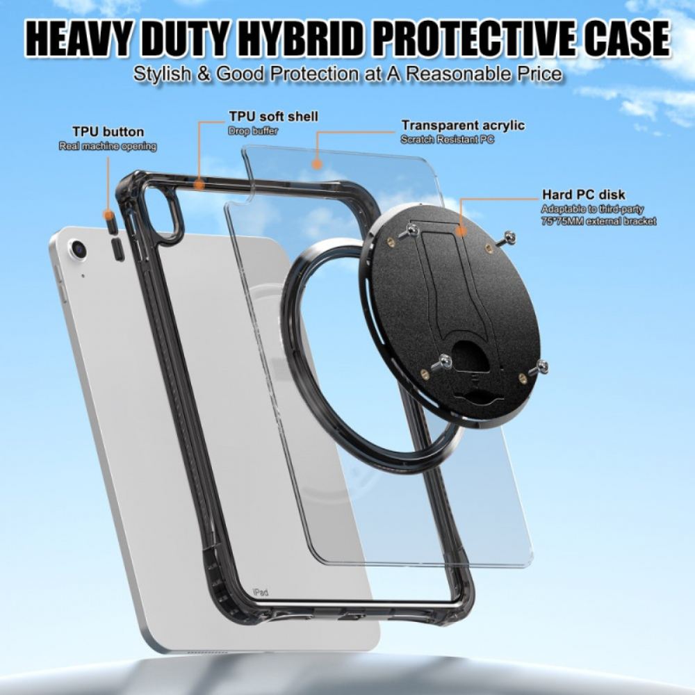 Kryt iPad (2025) Kryty Na Mobil Průhledný Integrovaný Stojánek