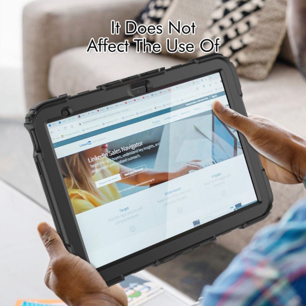 Kryt iPad (2025) Odolný S Rukojetí A Stojanem