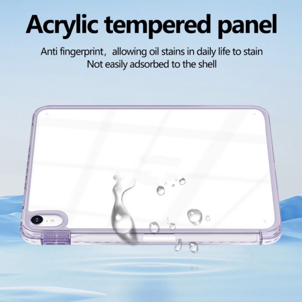 Kryt iPad (2025) Průhledný Držák Stylusu