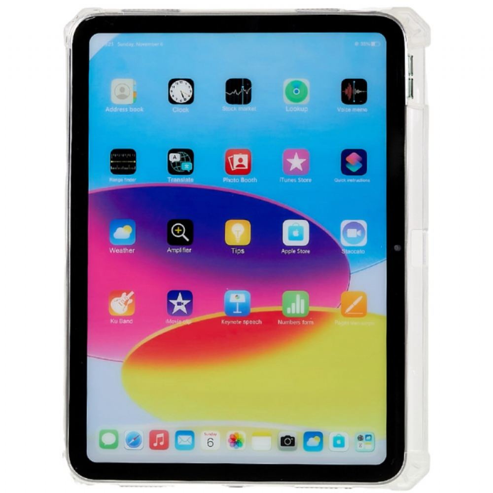 Kryt iPad (2025) Průhledný Nárazuvzdorný Stojan A Ochrana