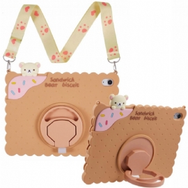 Kryt Na iPad (2025) Stojan S Motivem Sušenky Přes Rameno Řemínek