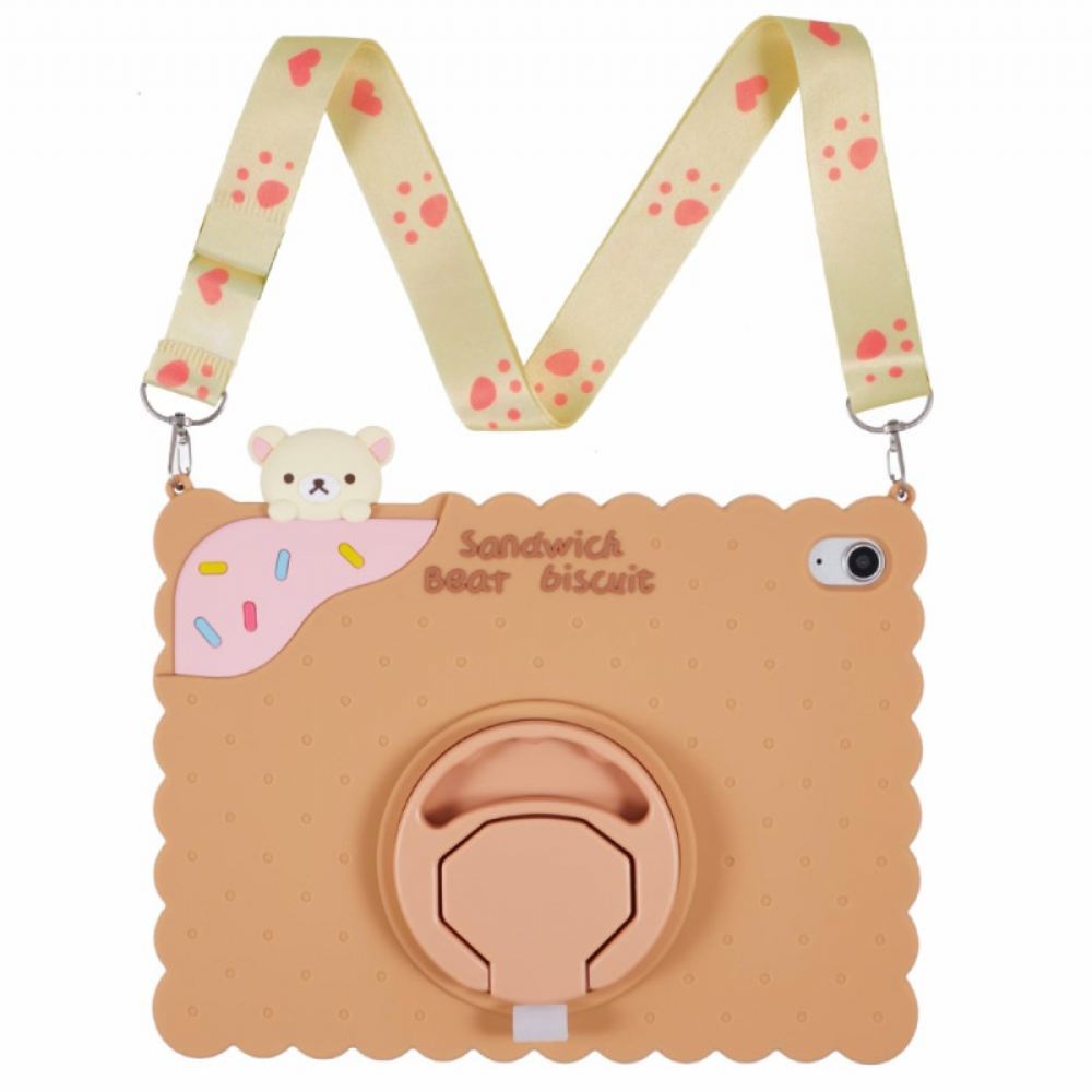 Kryt Na iPad (2025) Stojan S Motivem Sušenky Přes Rameno Řemínek