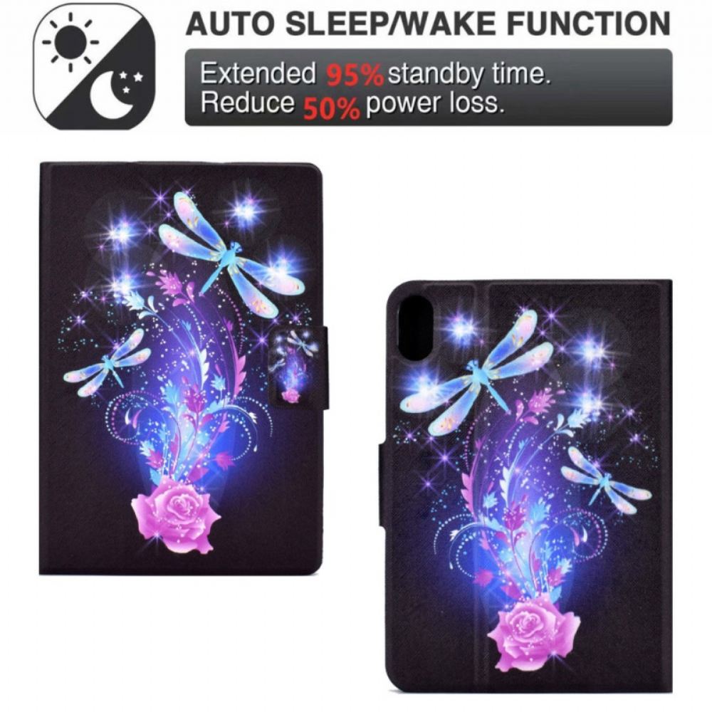 Peněženková Pouzdra iPad (2025) Kryty Na Mobil Motýlí Pohádka