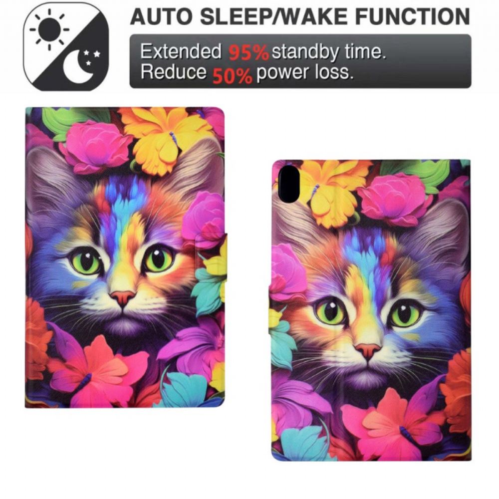 Pouzdro iPad (2025) Růžové Kotě