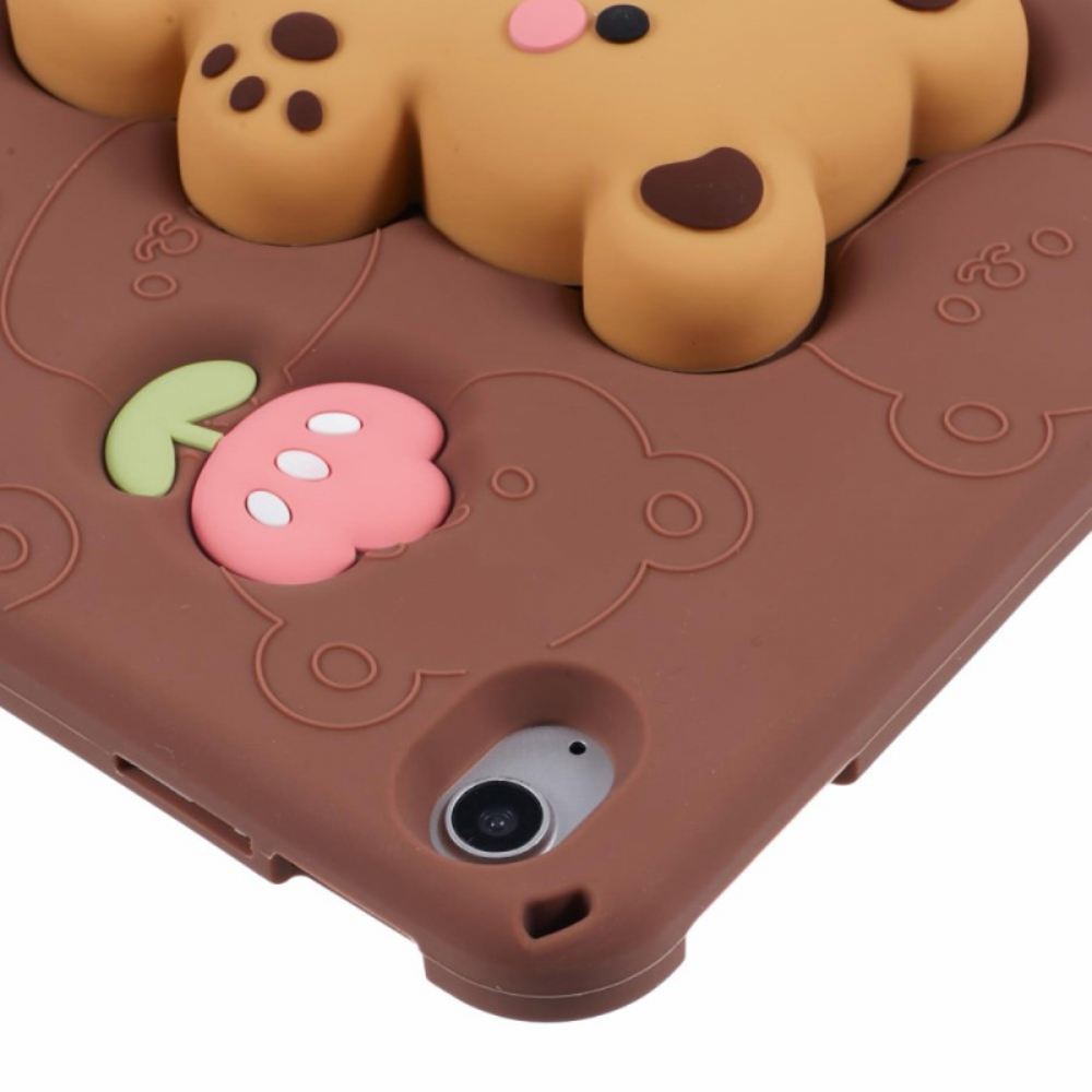 Pouzdro iPad (2025) Stojan S Medvídkem A Tulipánovým Vzorem