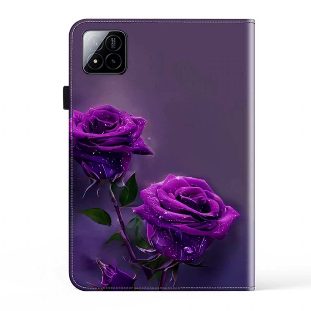 Pouzdro Xiaomi Pad 7 / 7 Pro Fialové Růže