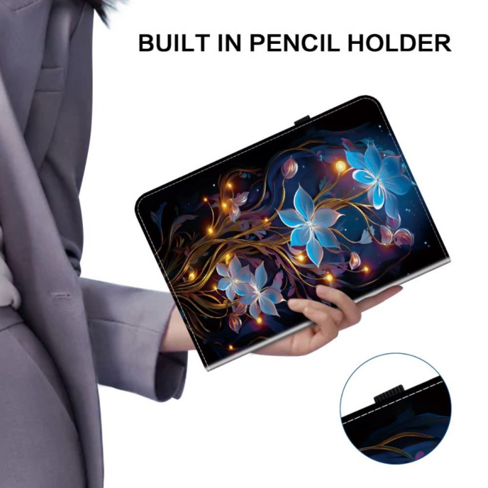 Pouzdro Xiaomi Pad 7 / 7 Pro Svítící Květiny