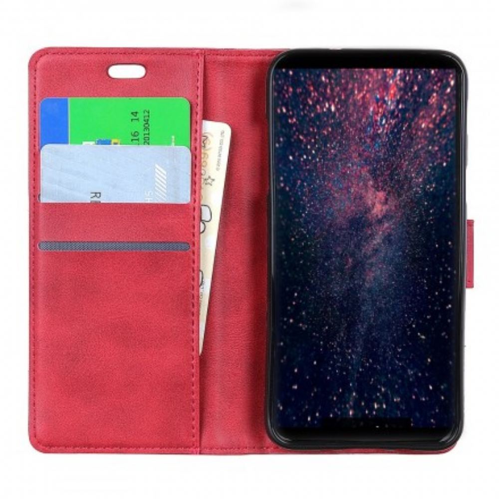 Flipové Pouzdro Na Huawei P30 Lite Efekt Retro Matné Kůže