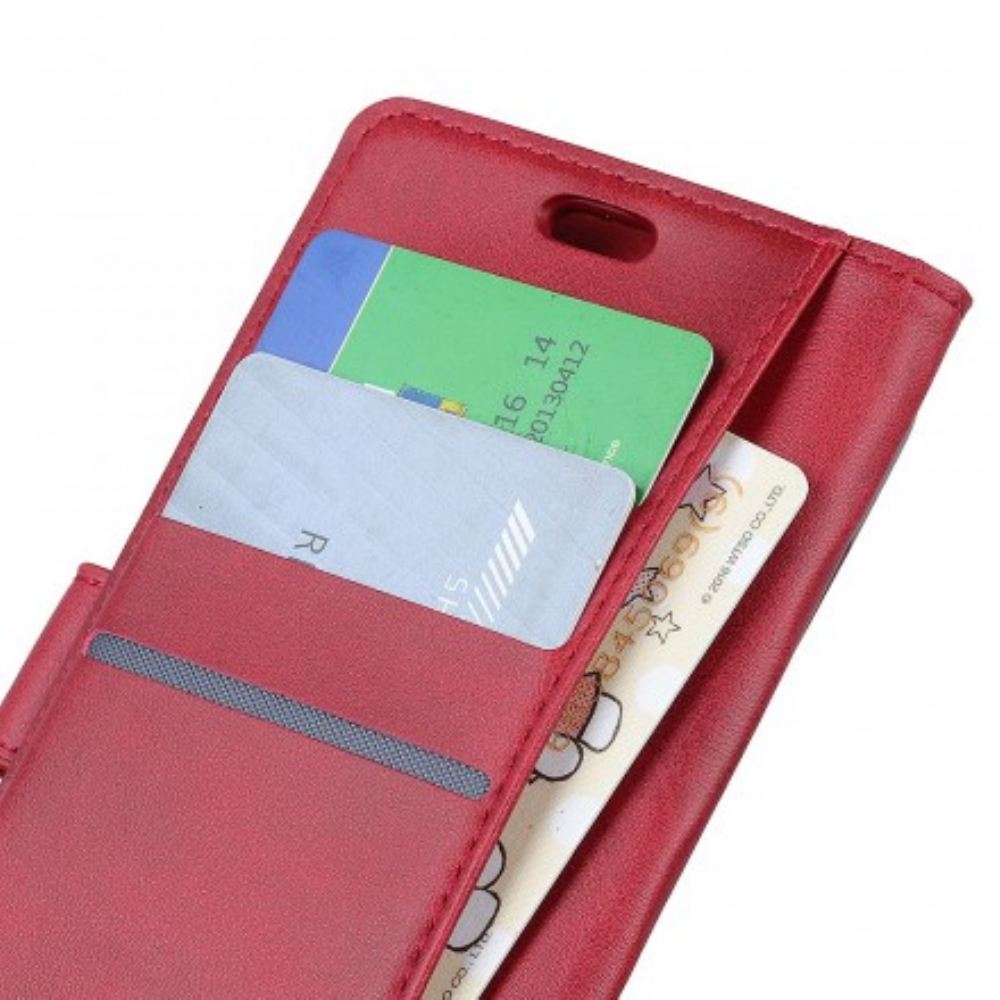 Flipové Pouzdro Na Huawei P30 Lite Efekt Retro Matné Kůže