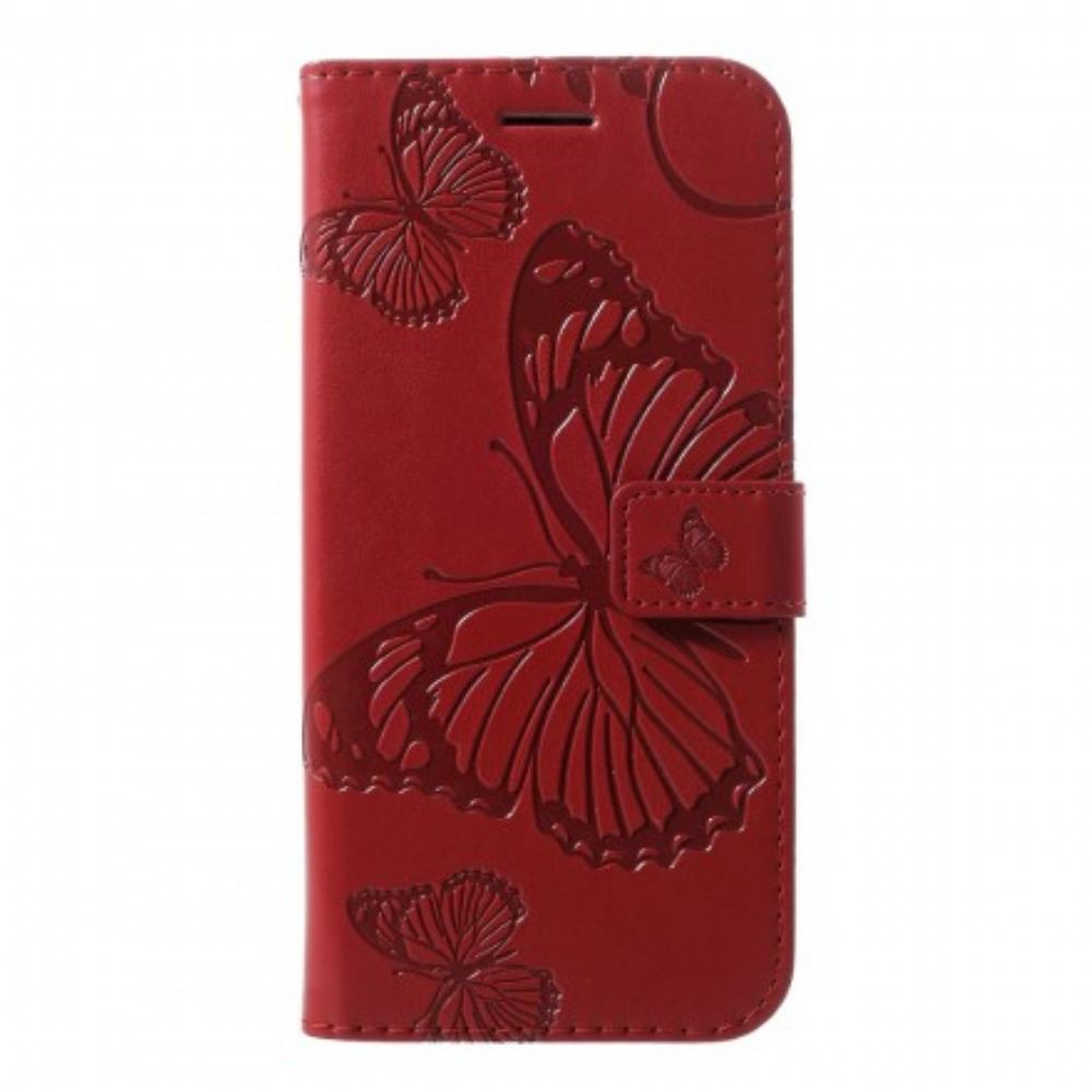 Flipové Pouzdro Na Huawei P30 Lite Na Lana Obří Motýli