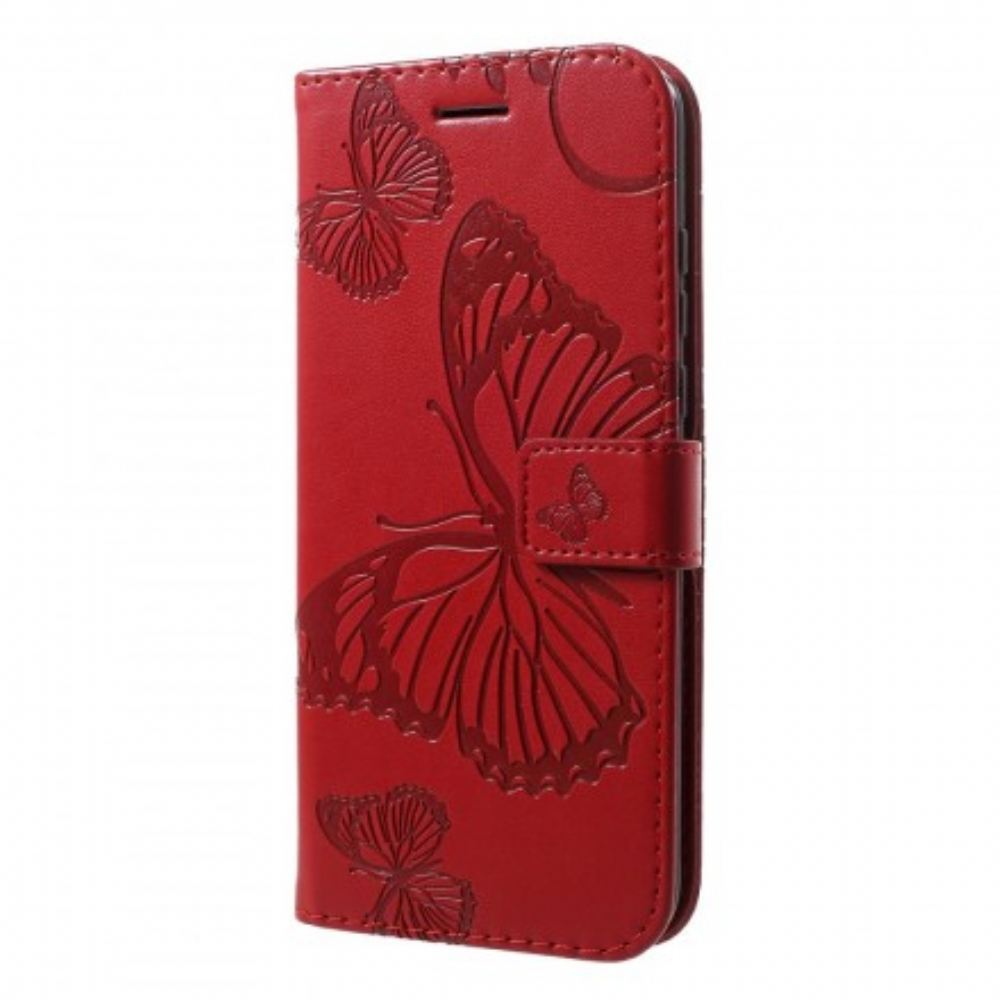 Flipové Pouzdro Na Huawei P30 Lite Na Lana Obří Motýli