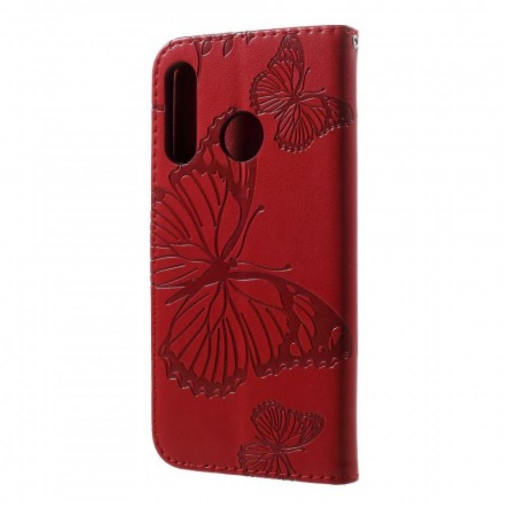 Flipové Pouzdro Na Huawei P30 Lite Na Lana Obří Motýli