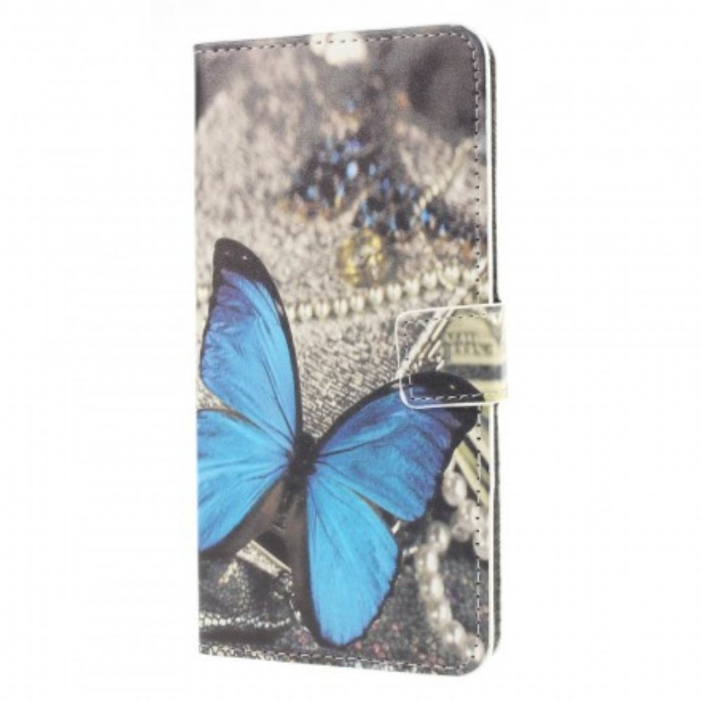 Flipové Pouzdro Na Huawei P30 Lite Motýli A Květiny