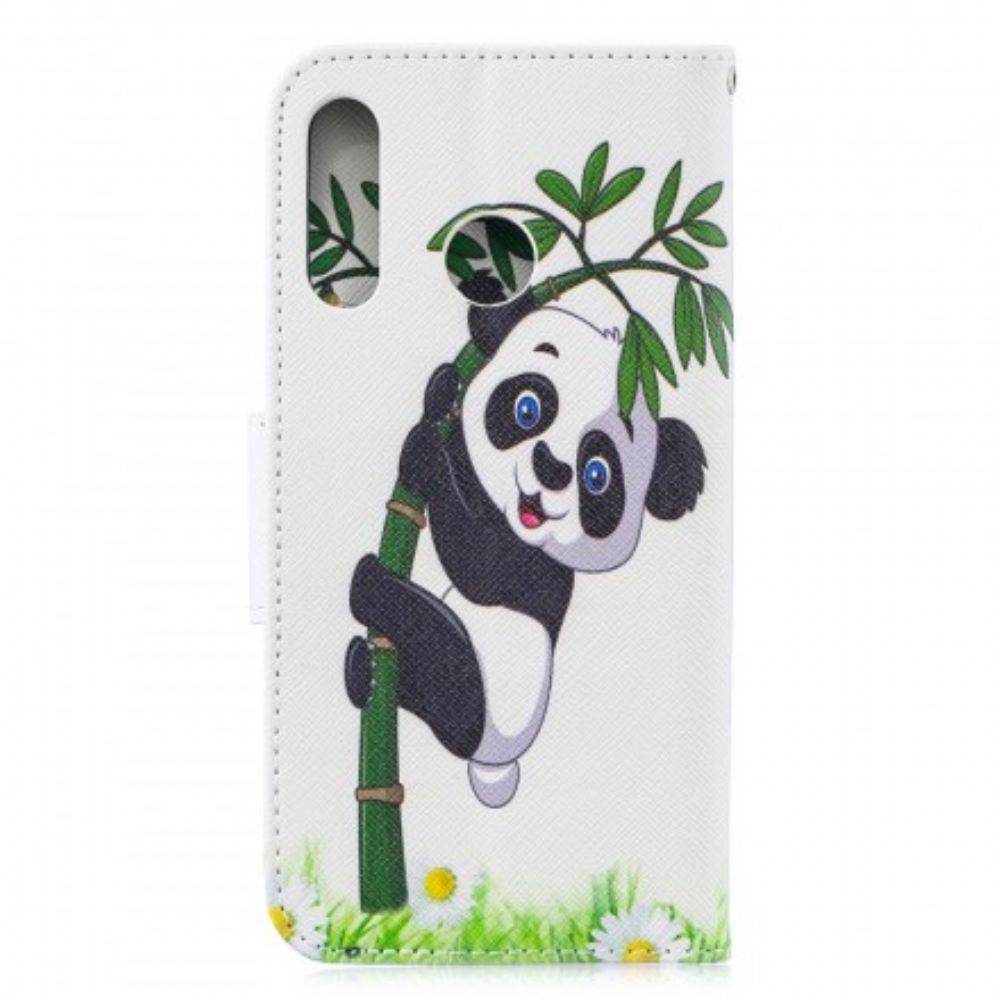 Flipové Pouzdro Na Huawei P30 Lite Panda Na Bambusu