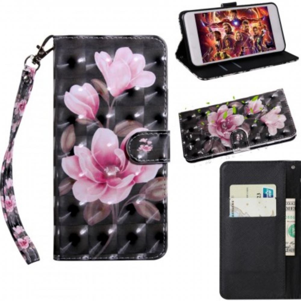 Flipové Pouzdro Na Huawei P30 Lite Rozkvetlé Květiny