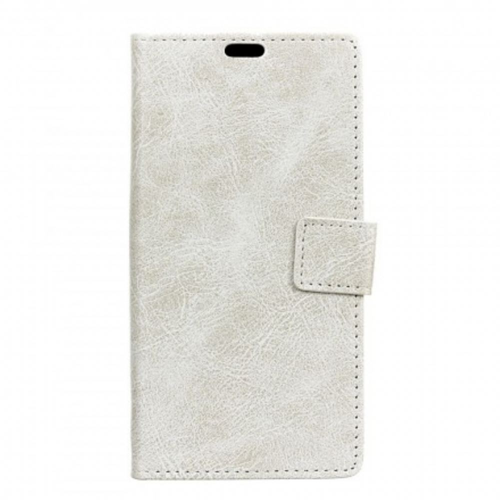 Kožené Pouzdro Na Huawei P30 Lite Odkryté Švy S Koženým Efektem