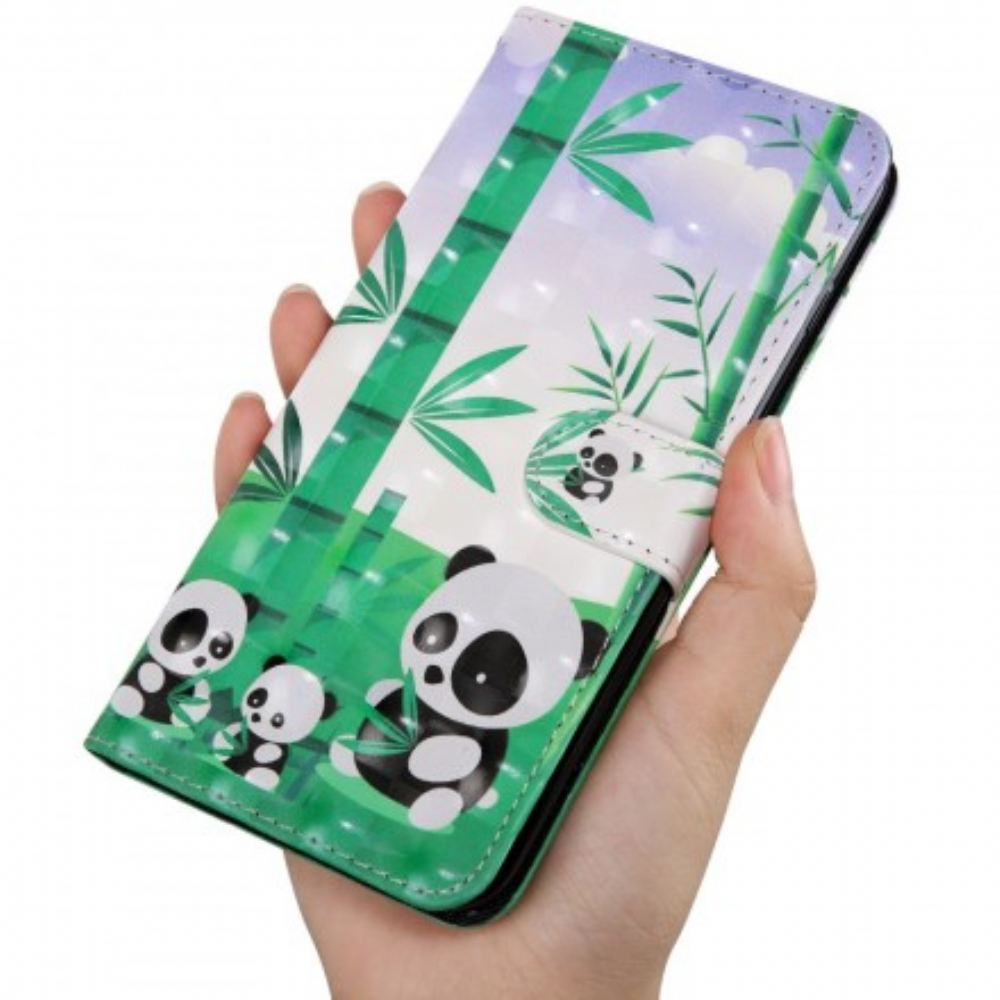 Kožené Pouzdro Na Huawei P30 Lite Rodina Pandí