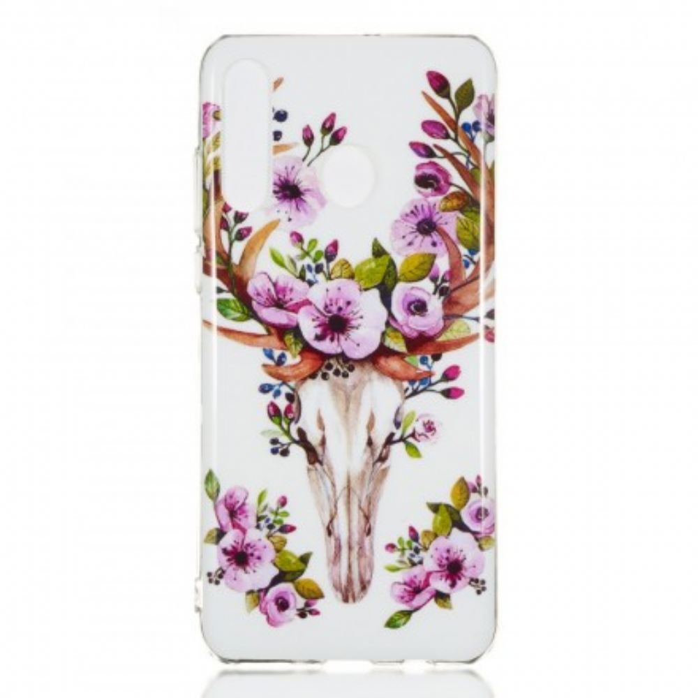 Kryt Na Huawei P30 Lite Fluorescenční Květ Elk