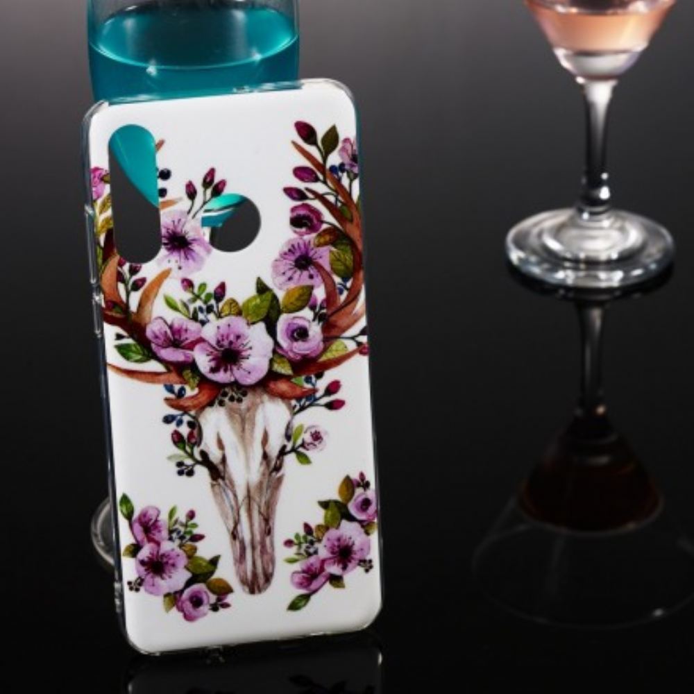 Kryt Na Huawei P30 Lite Fluorescenční Květ Elk