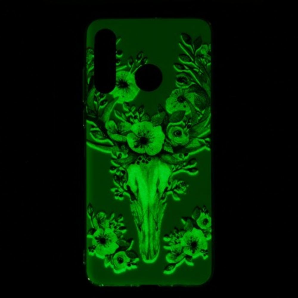 Kryt Na Huawei P30 Lite Fluorescenční Květ Elk