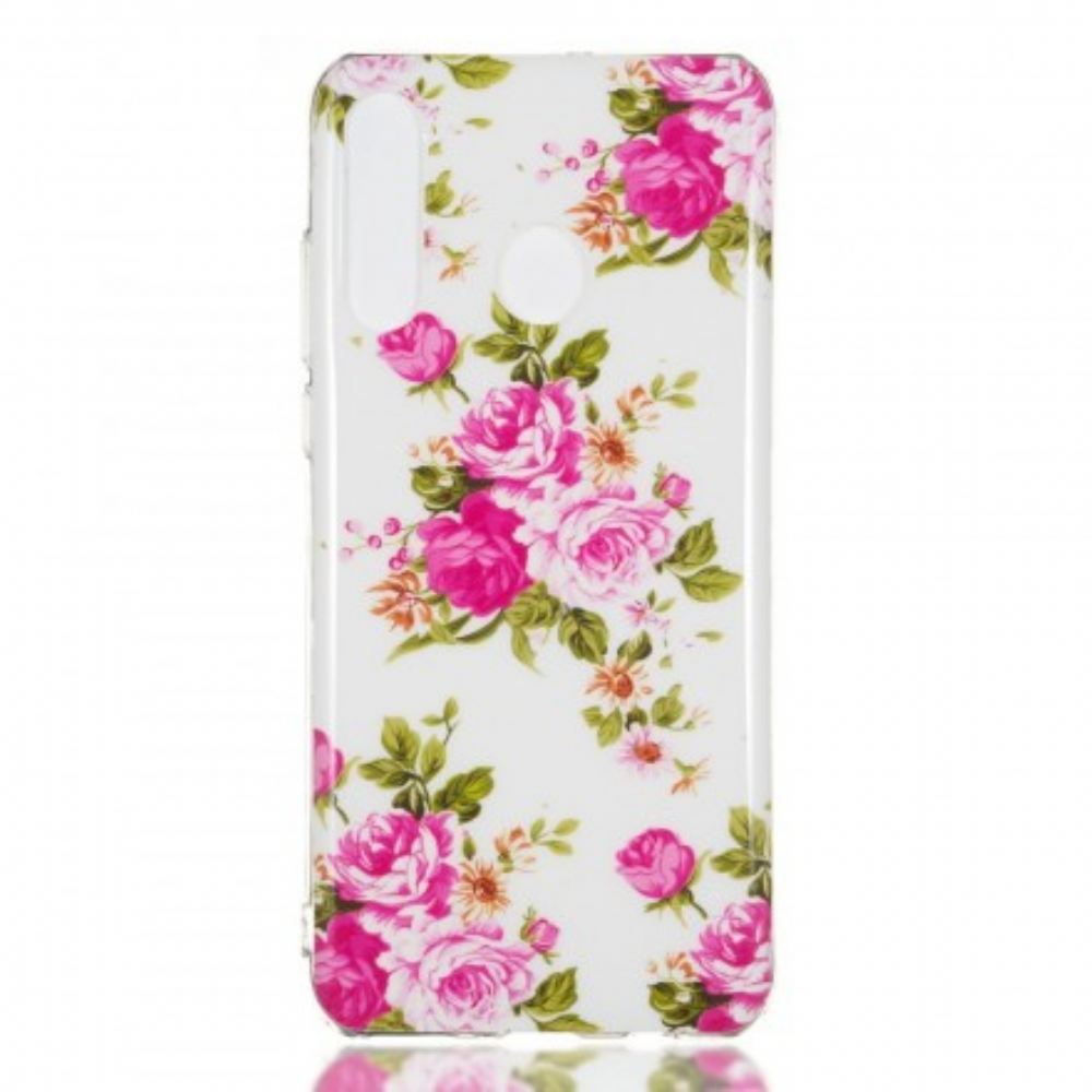 Kryt Na Huawei P30 Lite Fluorescenční Květiny Liberty