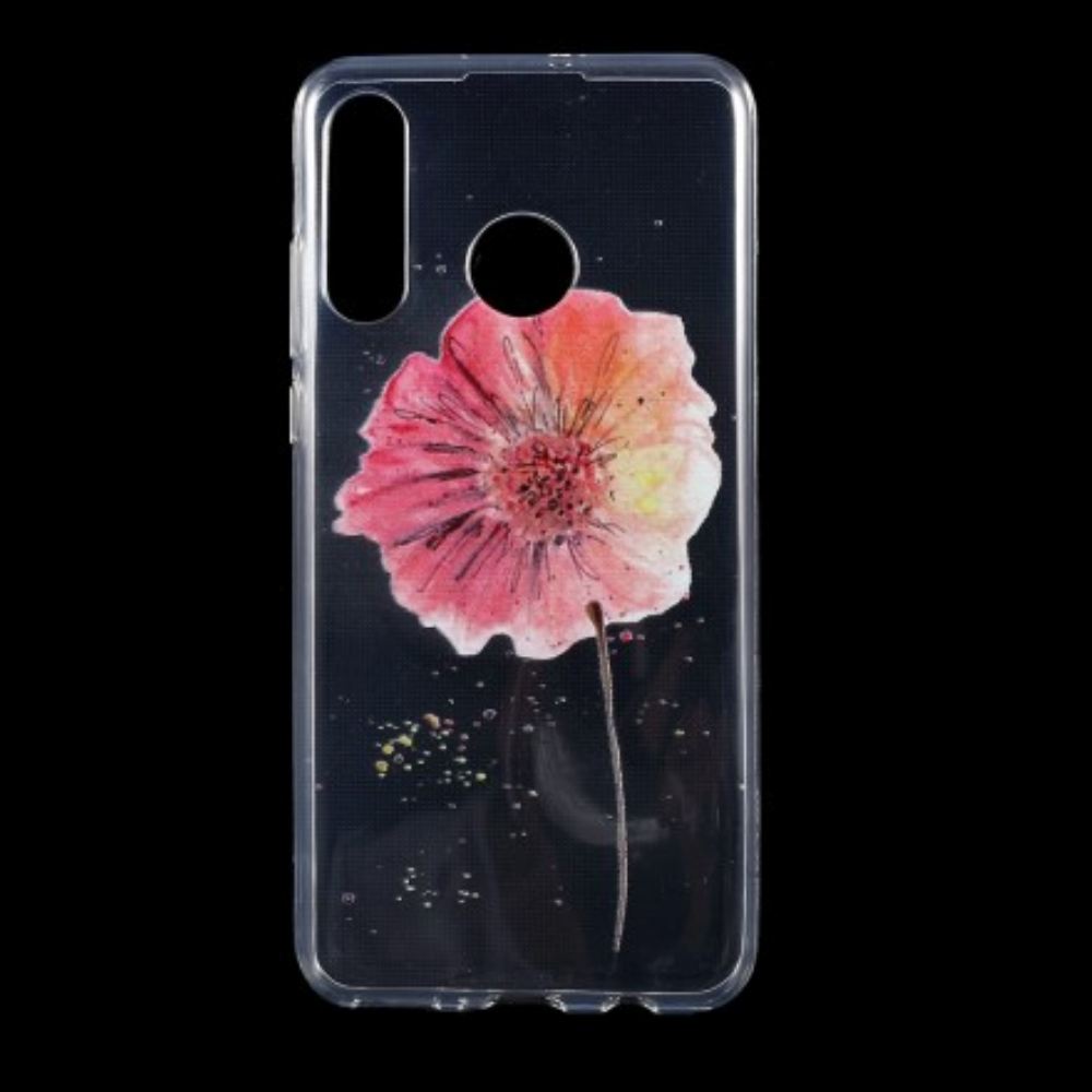 Kryt Na Huawei P30 Lite Květinový Vzor Bezešvé Akvarel
