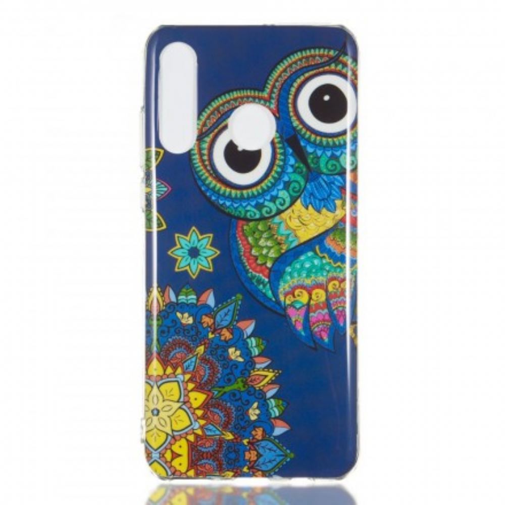 Kryt Na Huawei P30 Lite Mandala Fluorescenční Sova