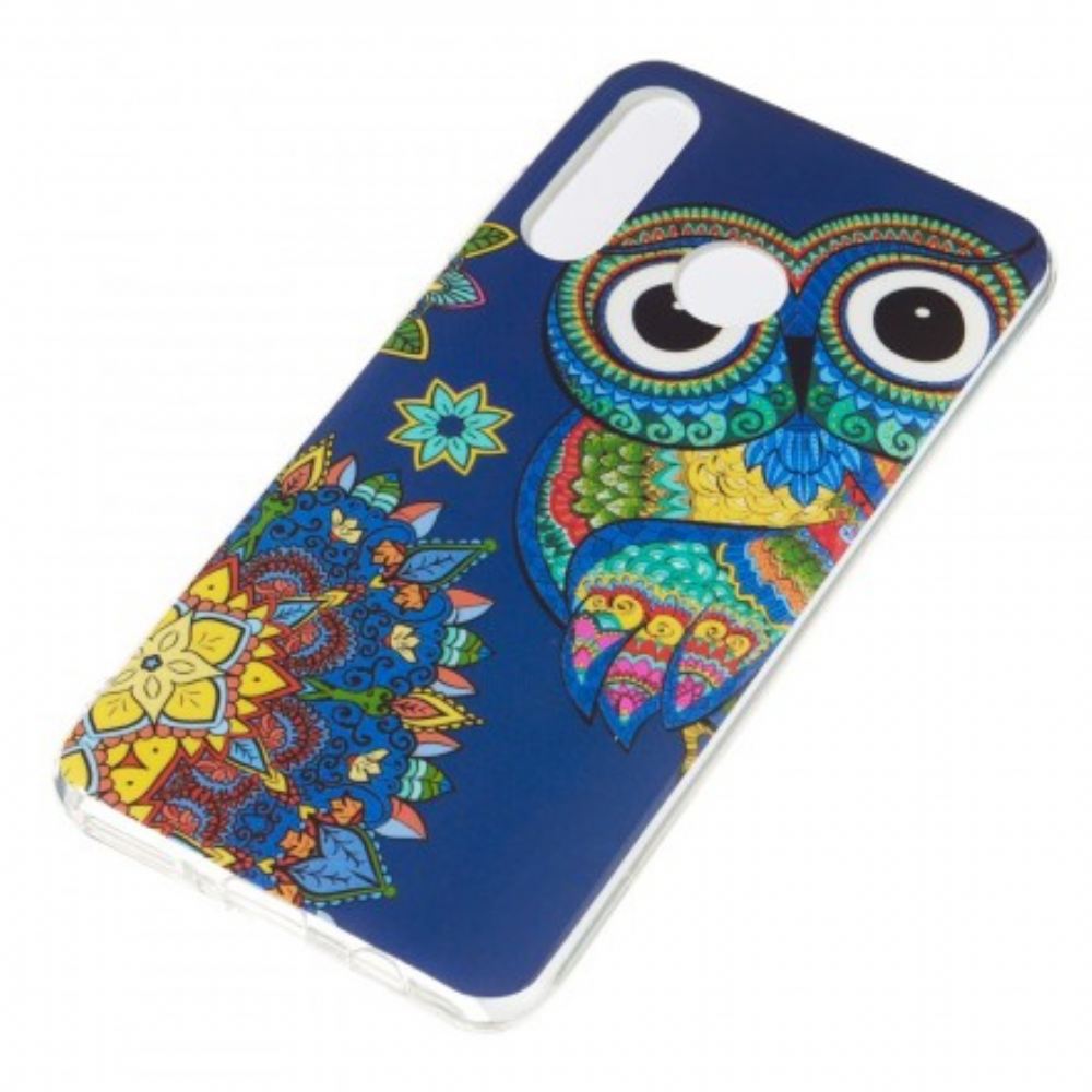 Kryt Na Huawei P30 Lite Mandala Fluorescenční Sova