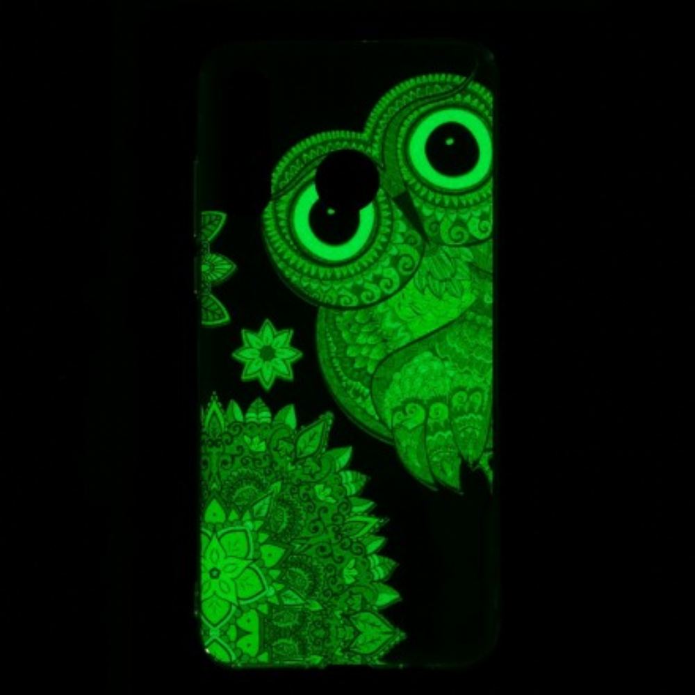 Kryt Na Huawei P30 Lite Mandala Fluorescenční Sova