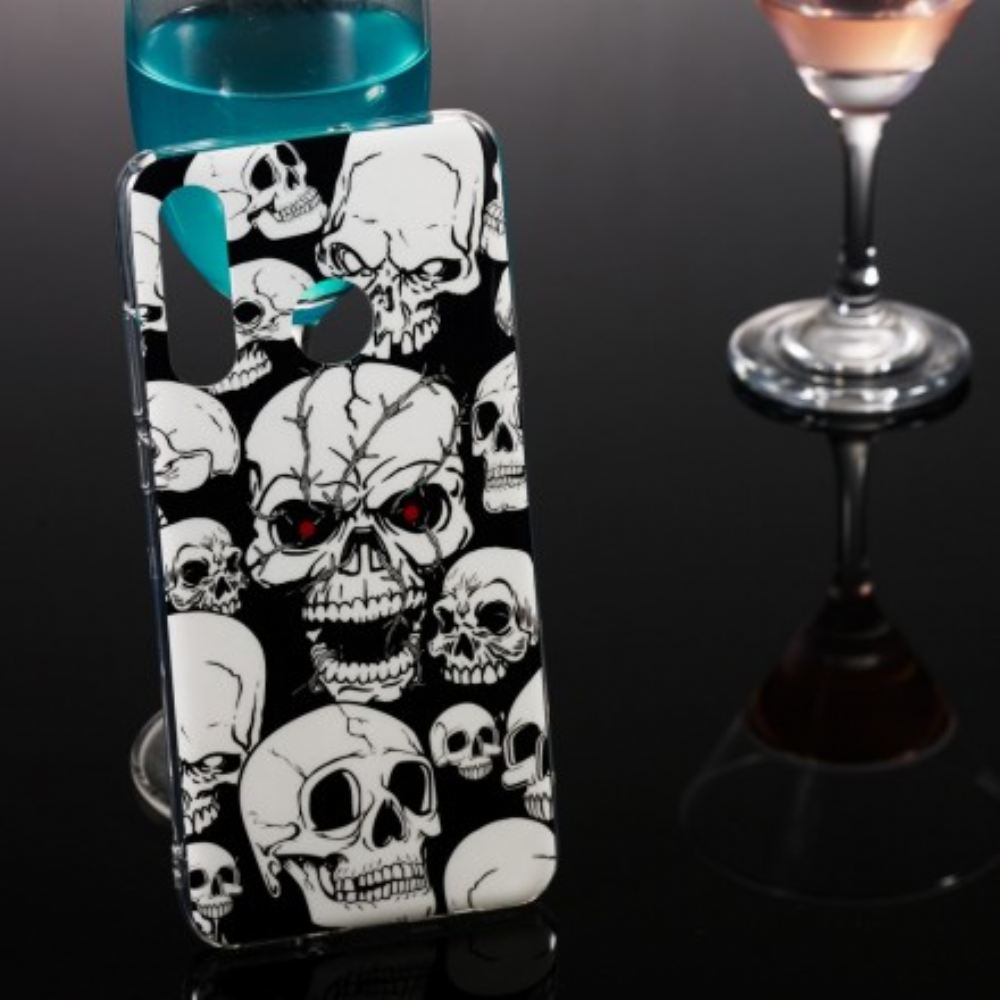 Kryt Na Huawei P30 Lite Pozor Fluorescenční Lebky