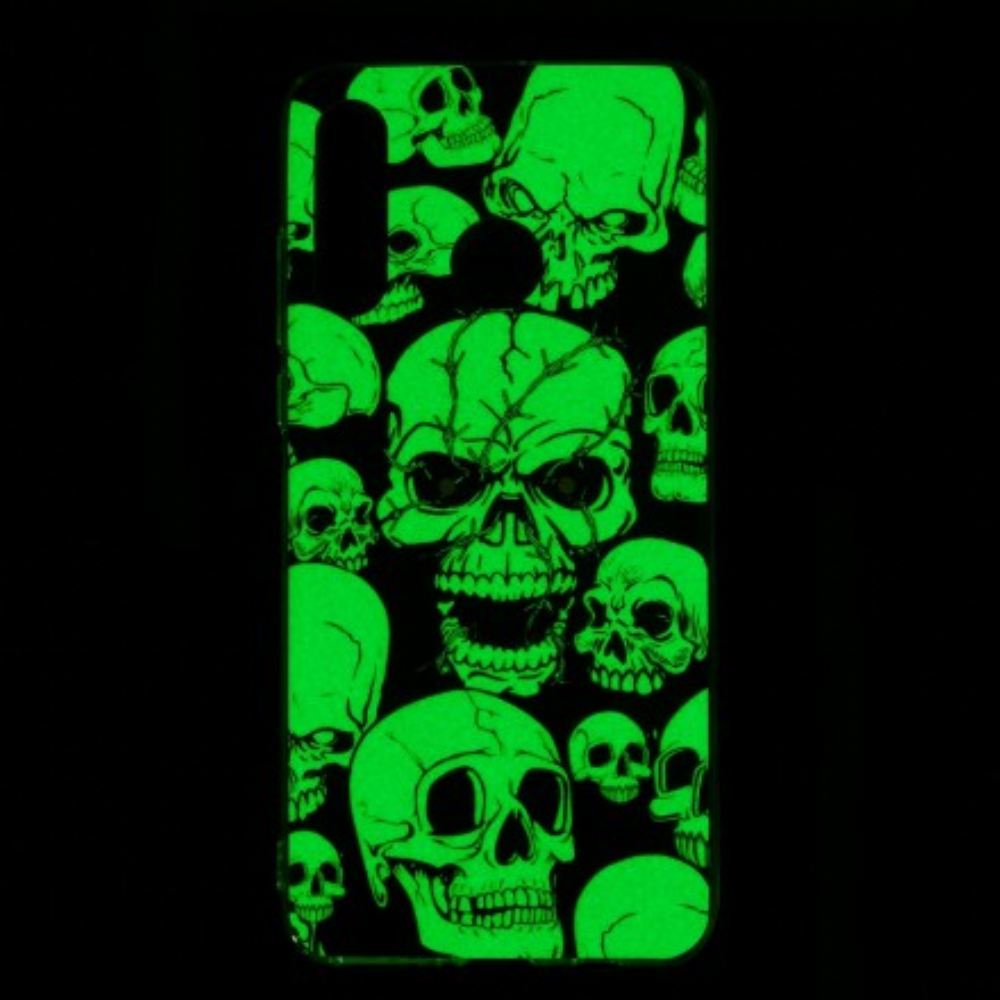 Kryt Na Huawei P30 Lite Pozor Fluorescenční Lebky