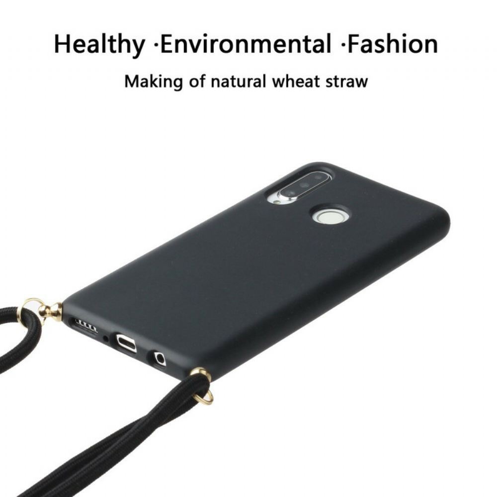 Kryt Na Huawei P30 Lite Silikon S Barevnou Šňůrkou