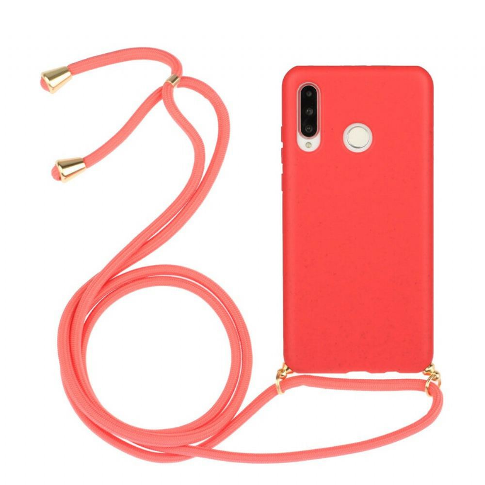 Kryt Na Huawei P30 Lite Silikon S Barevnou Šňůrkou