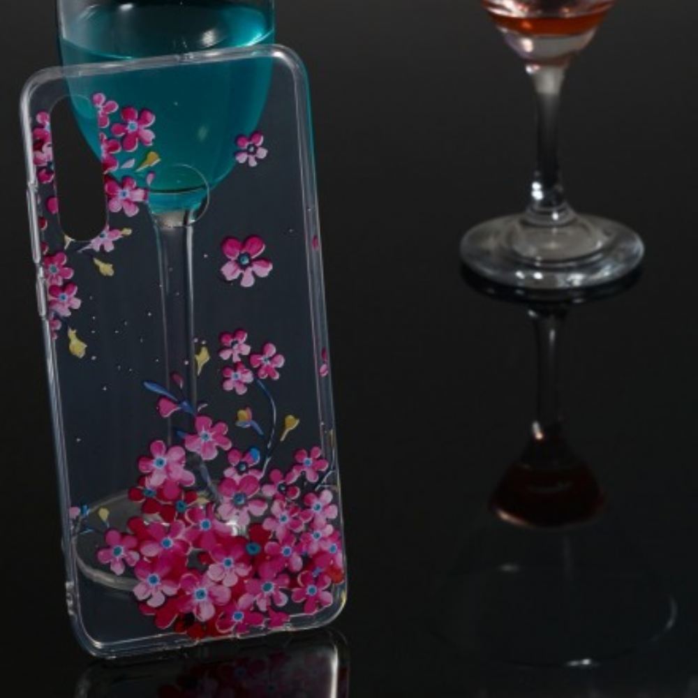 Kryt Na Huawei P30 Lite Žluté A Purpurové Květy