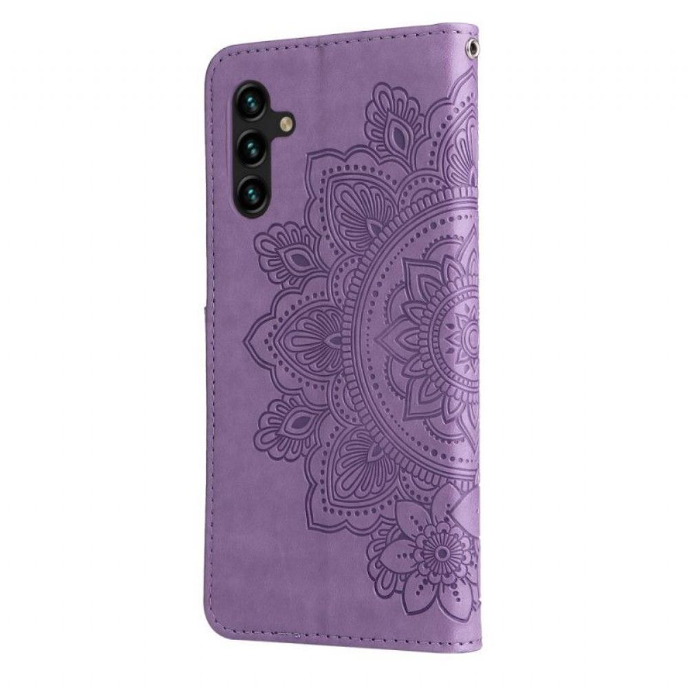 Flipové Pouzdro Na Samsung Galaxy A13 5G / A04s Květinová Mandala