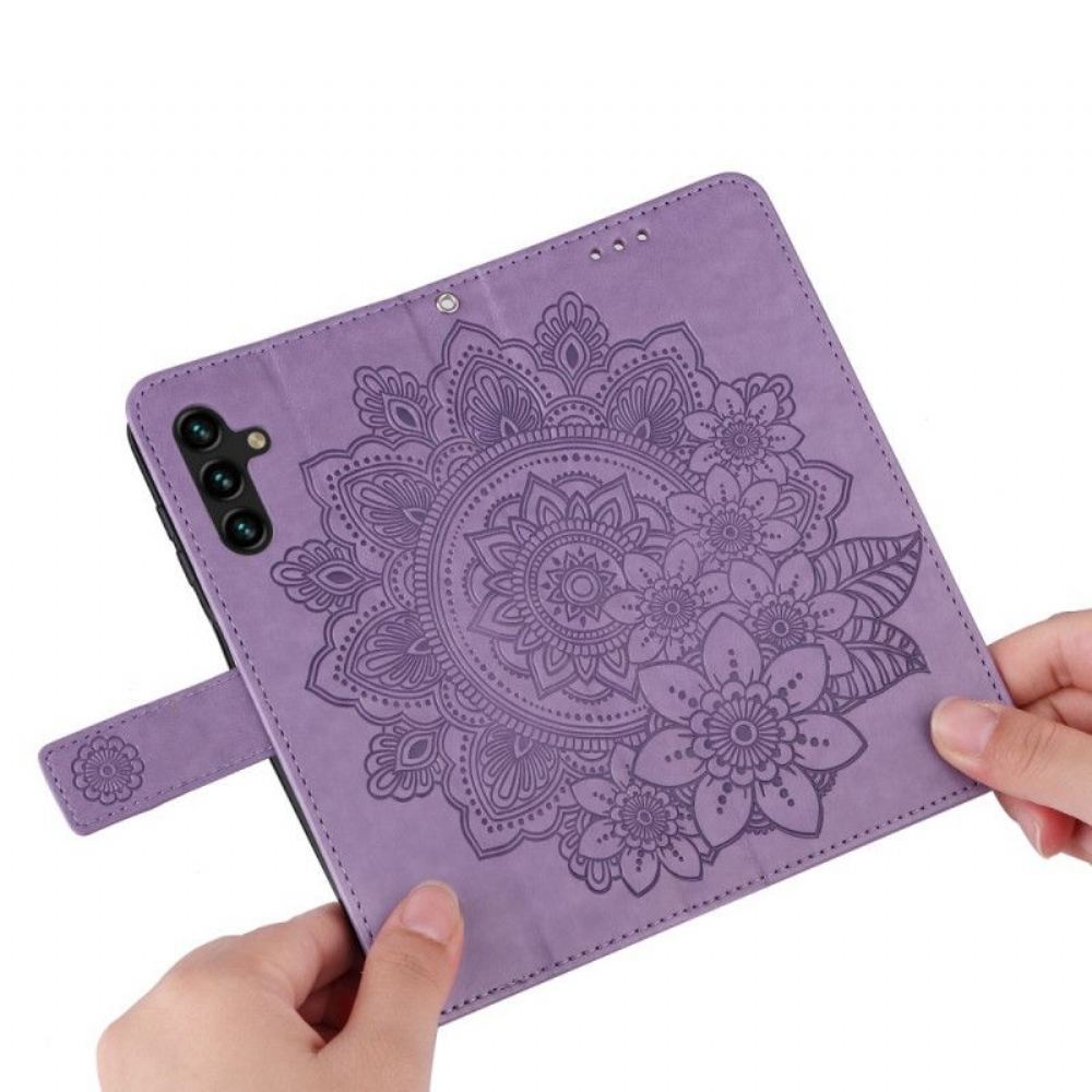 Flipové Pouzdro Na Samsung Galaxy A13 5G / A04s Květinová Mandala