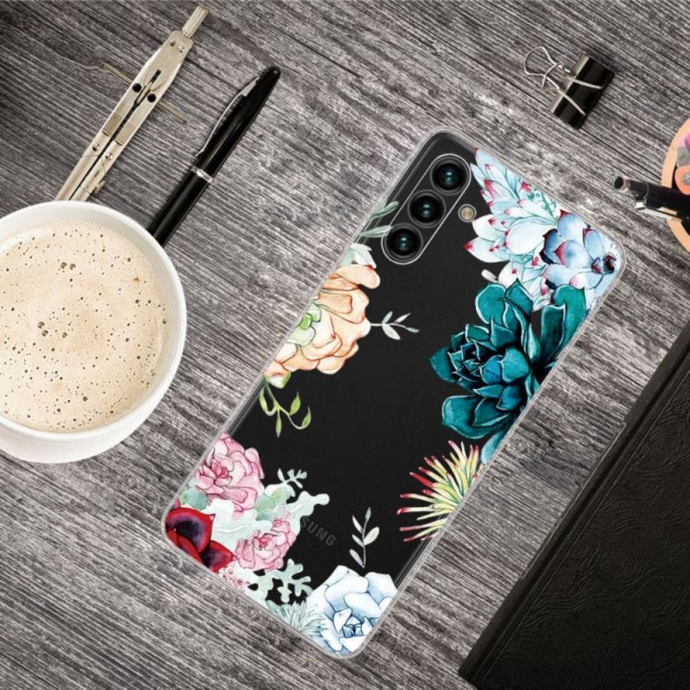Kryt Na Samsung Galaxy A13 5G / A04s Akvarel Květiny