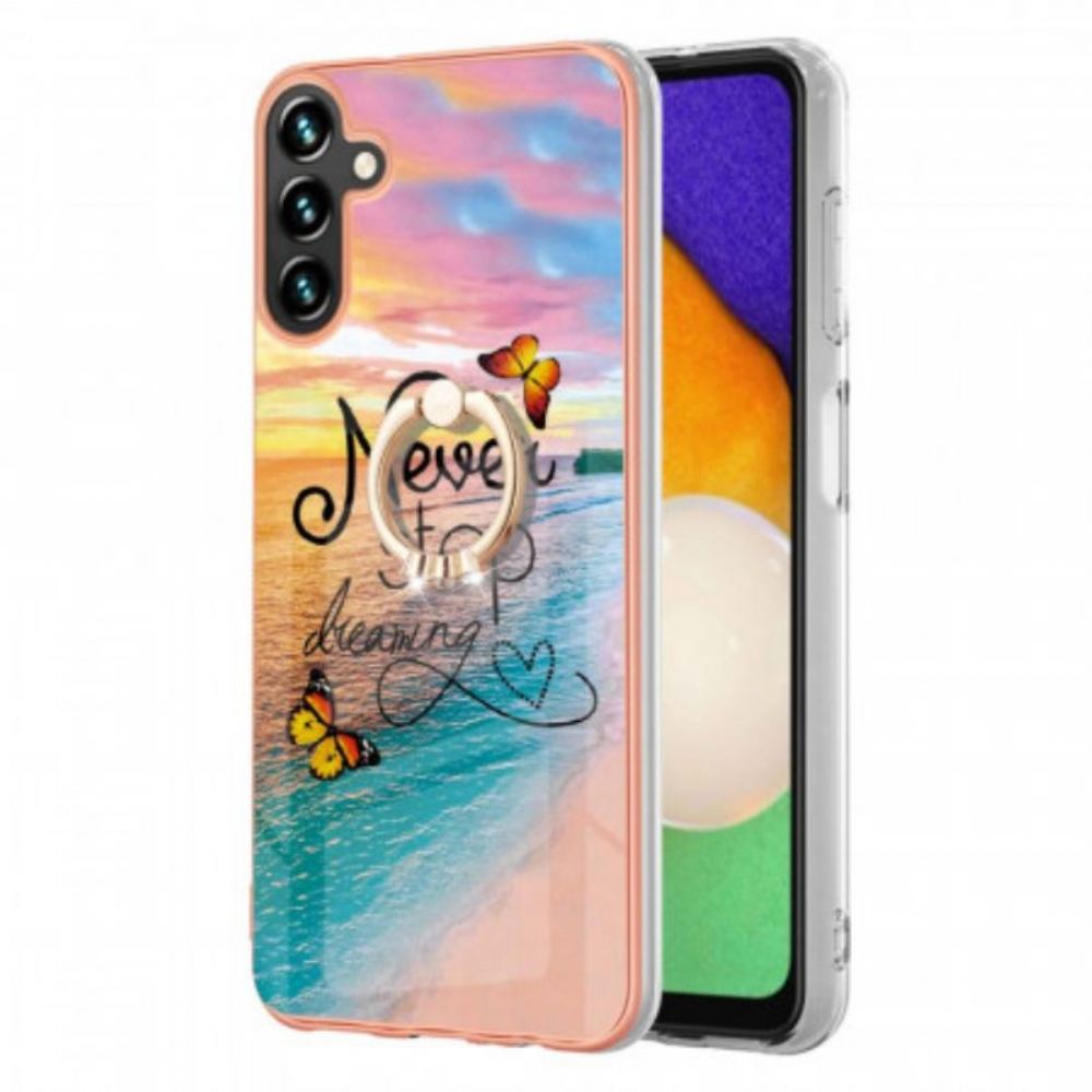 Kryt Na Samsung Galaxy A13 5G / A04s Prstenová Podpora Nikdy Nepřestávejte Snít