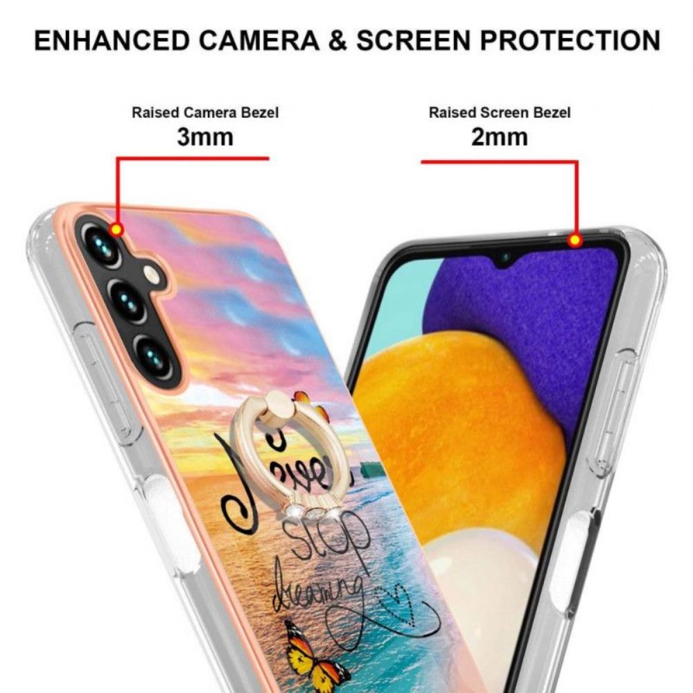 Kryt Na Samsung Galaxy A13 5G / A04s Prstenová Podpora Nikdy Nepřestávejte Snít