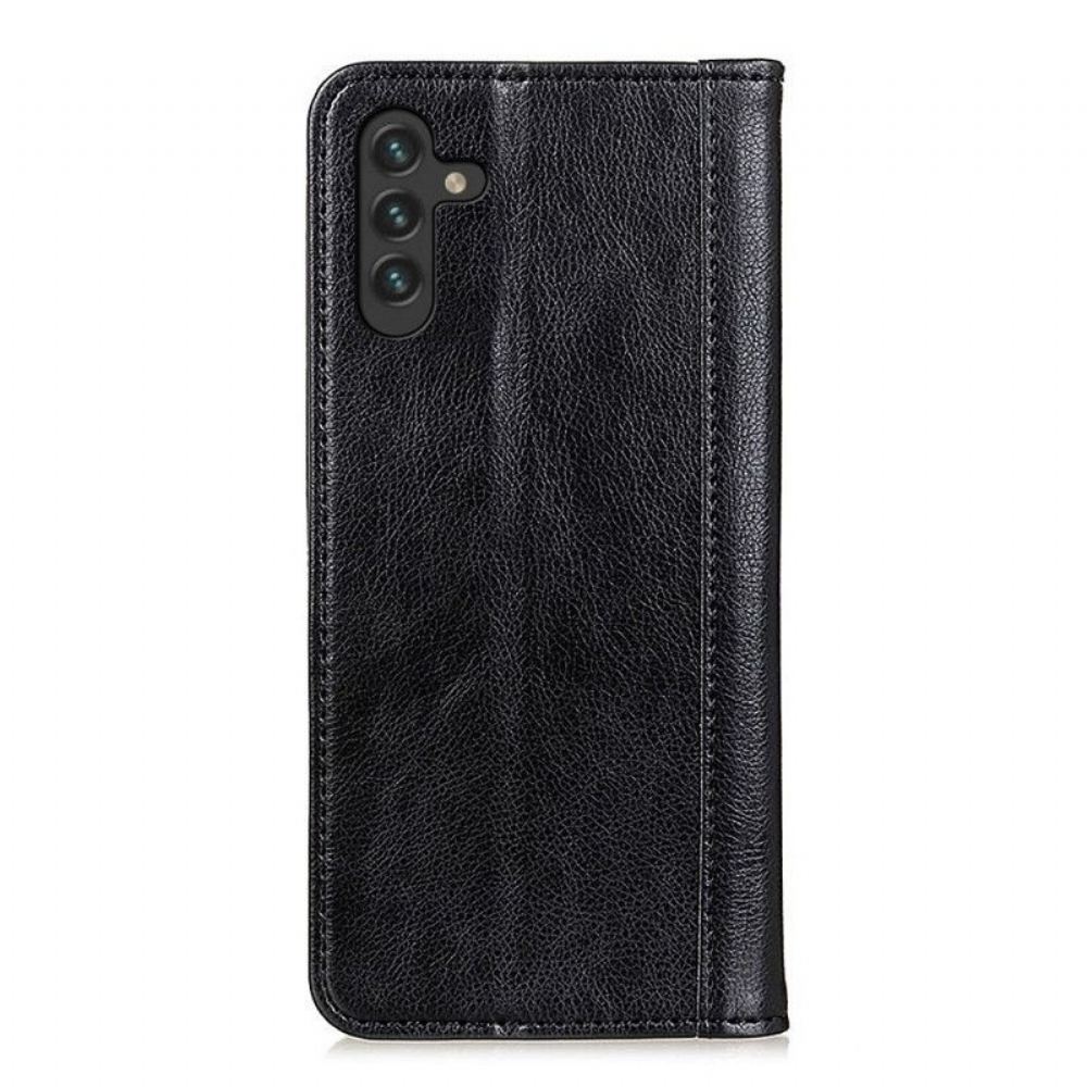 Kryty Na Mobil Na Samsung Galaxy A13 5G / A04s Flipové Pouzdro Kůže Elegance Split Litchi