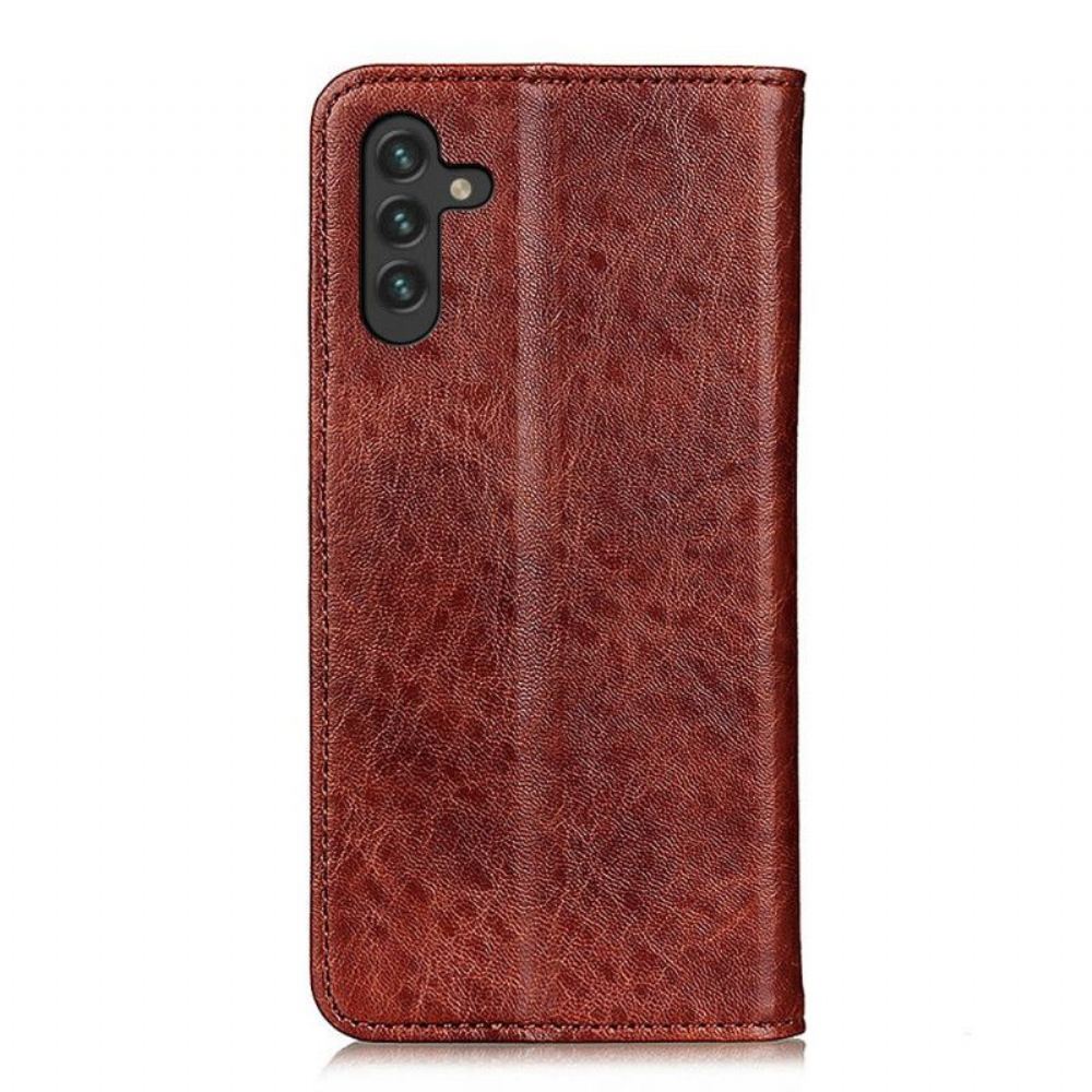 Kryty Na Mobil Na Samsung Galaxy A13 5G / A04s Flipové Pouzdro Textura Kůže