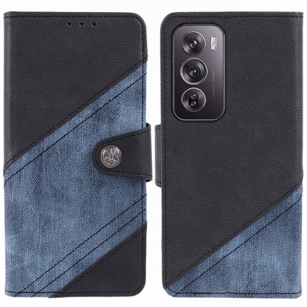 Kožený Kryt Oppo Reno 12 5g Bi-textura