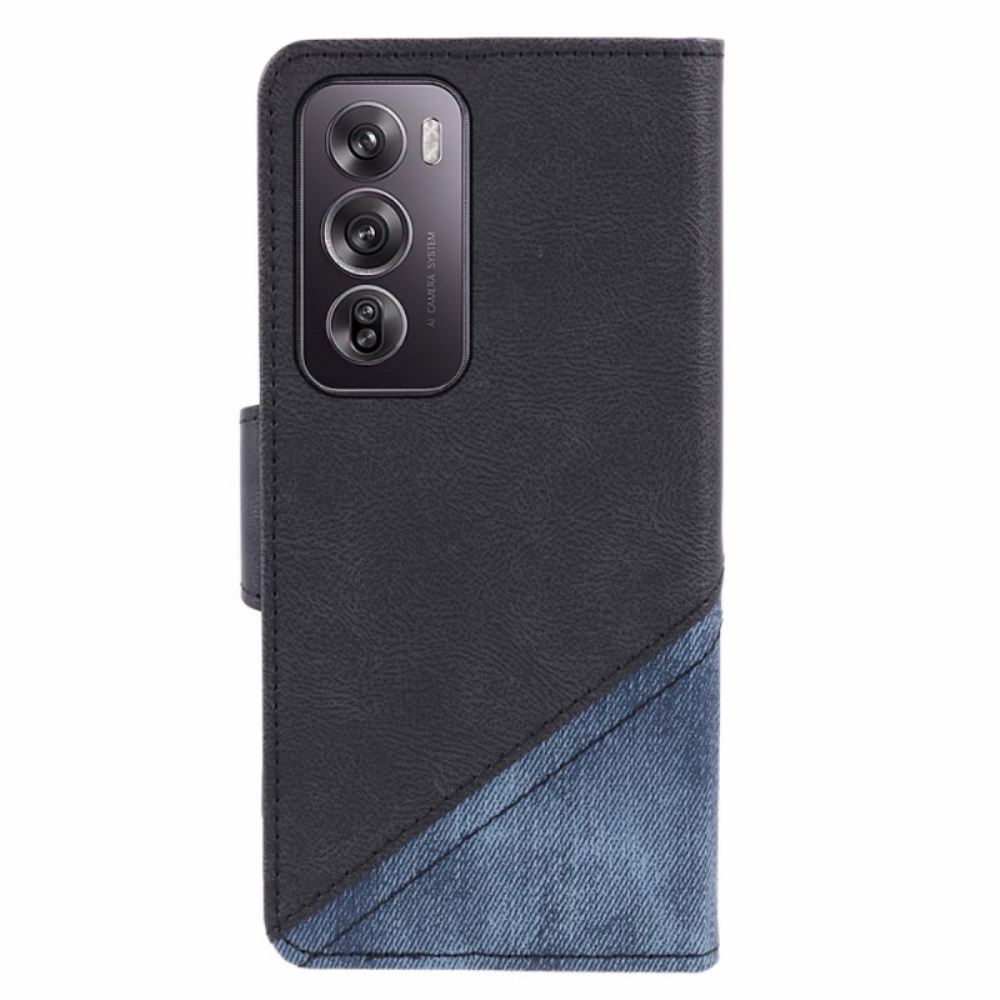 Kožený Kryt Oppo Reno 12 5g Bi-textura