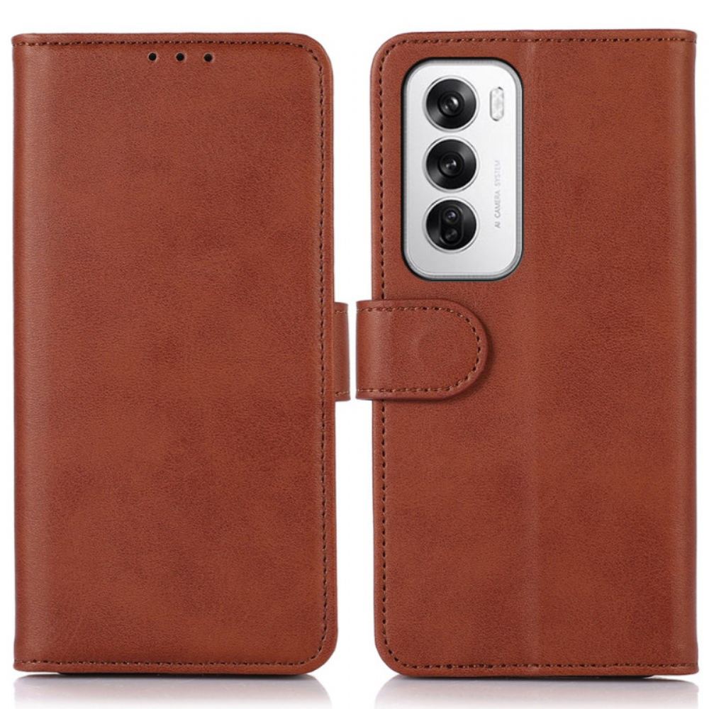 Kožený Kryt Oppo Reno 12 5g Textura Kůže
